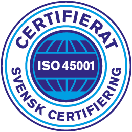 Certifierat Svensk Certifiering ISO 45001